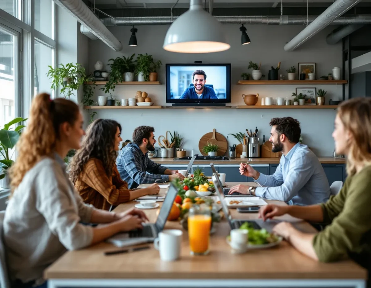 Le travail hybride réinvente la pause déjeuner