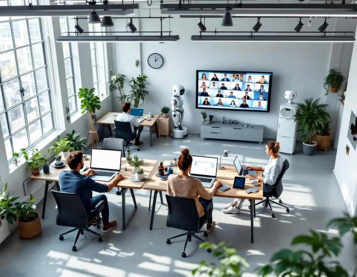L'avenir du travail hybride : tendances et défis à l'horizon 2025